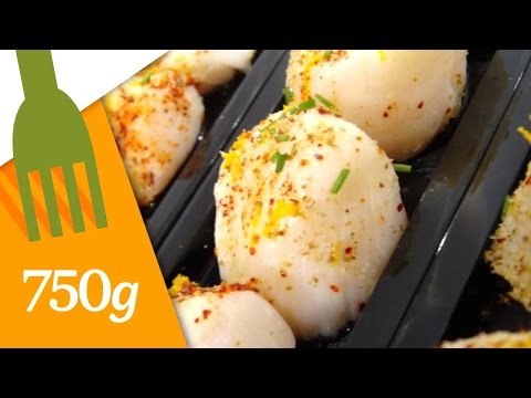 Recette de St-Jacques pochées - 750 Grammes
