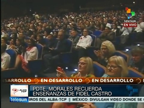 Evo agradece la lucha de Fidel Castro; por eso ya somos muchos, dice