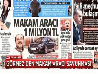 Mehmet Görmez'in Makam Aracı açıklaması Yalandır, İftiradır