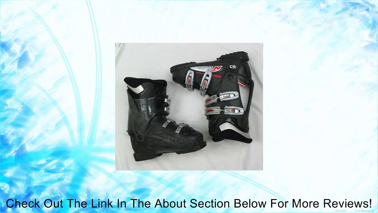 Used Nordica B Black 4 Buckle Ski Boots Mondo 27.5 - Men's 9.5 - Women's 10.5 Review