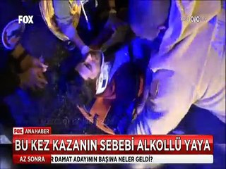 Alkollü Yaya iki aracın çarpışmasına neden oldu