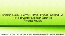 Seismic Audio - Tremor-18Pair - Pair of Powered PA 18