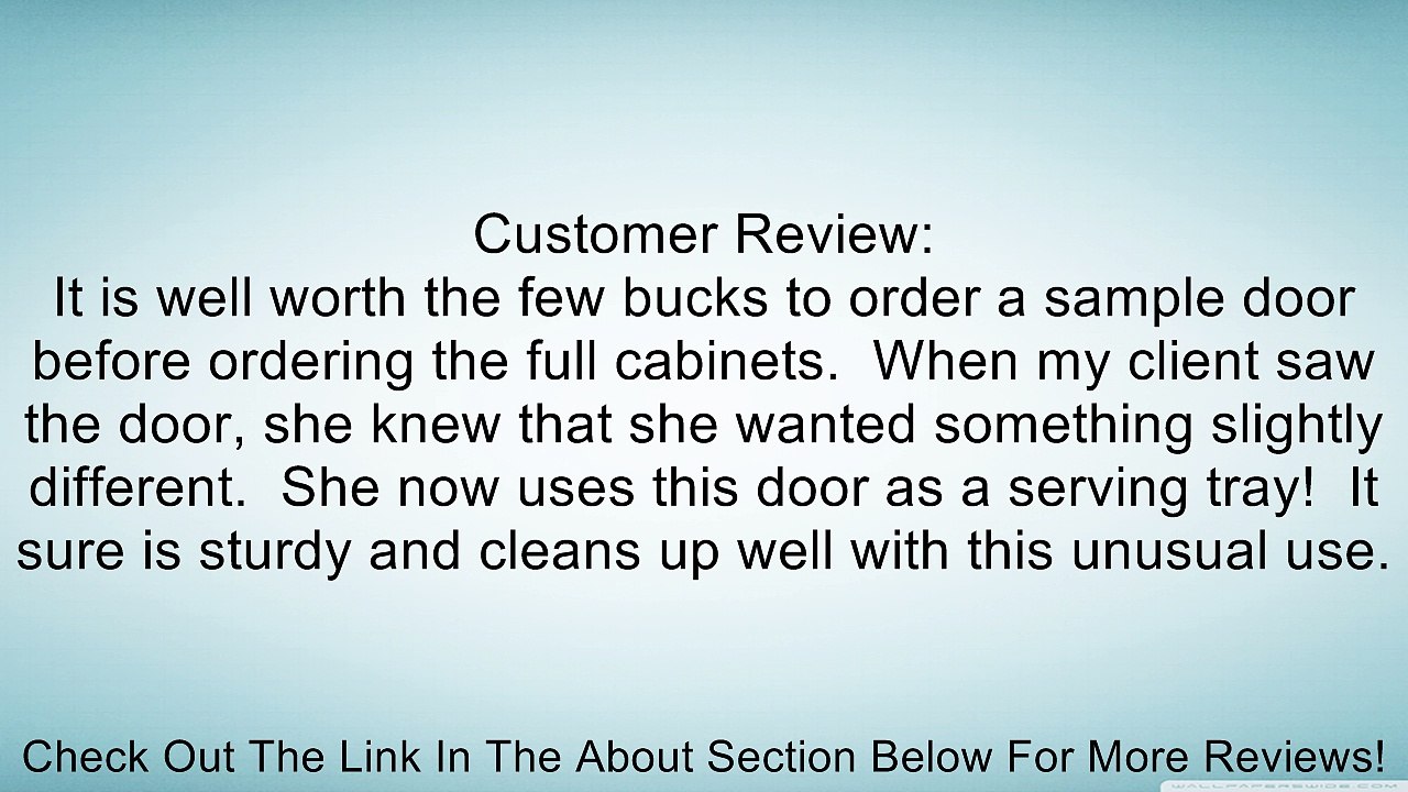 Ice White Shaker Sample Door Review