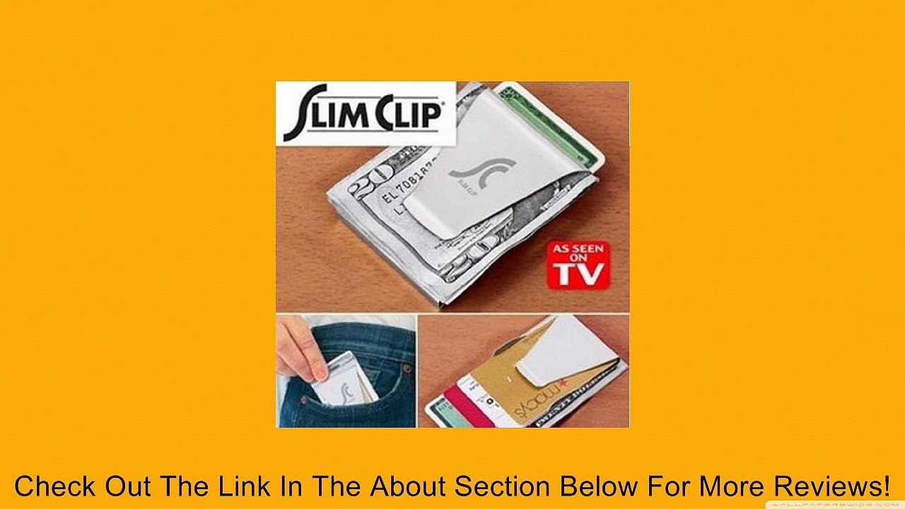 Slim Clip Cash,stainless Steel Card Folder,double Sided Wallet Card Holder Slimclip Money Clips,as Seen on Tv 2 Pcs/pack Review