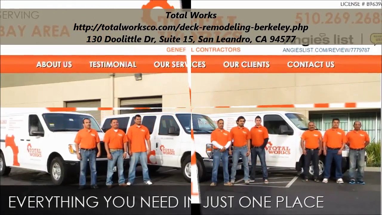Total Works  Deck Remodeling Berkeley, CA