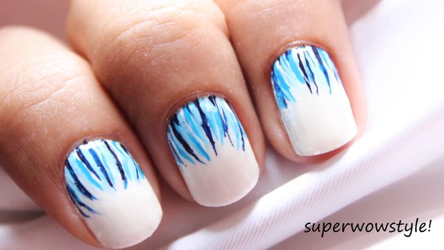 Like a Waterfall ❤ Easy Nail Designs & Easy Short Nails Tutorial (Prachi Agarwal Nail Art)