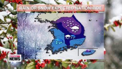 Video herunterladen: Mild highs with rain or snow forecast nationwide