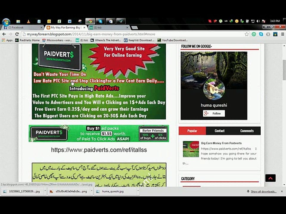 Earn money paidverts