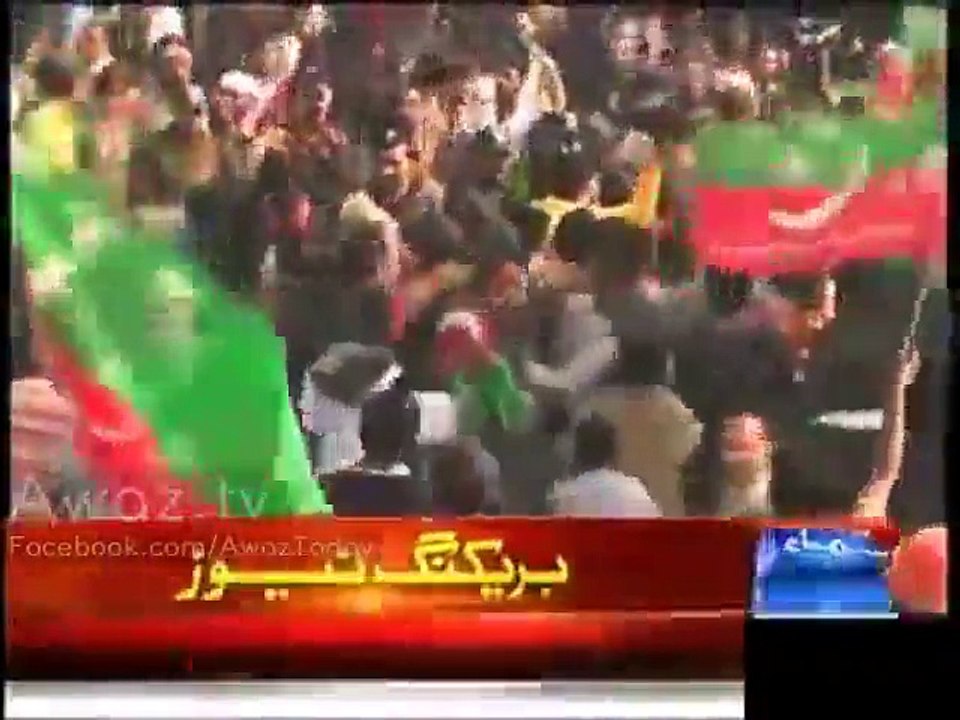 Clash erupt between PTI and PML N workers at Chungi Amar Sidhu Lahore