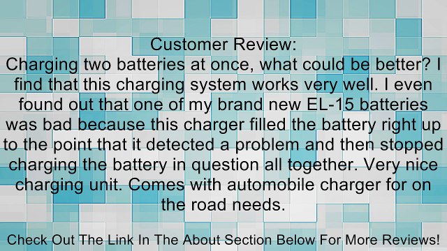 EZOPower Dual Battery Charger Travel Kit for EN-EL15 Battery, compatible with Nikon D600, D610, D7100, D810, D800E, D750, D7000 Digital Camera *Nikon MH-25 Compatible* Review