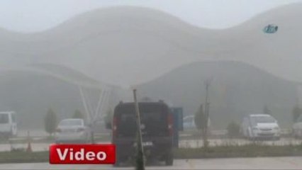 Hatay'da Hava Trafiğine Sis Engeli