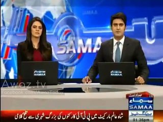 PTI supporters argue with an old man in Shah Alam market