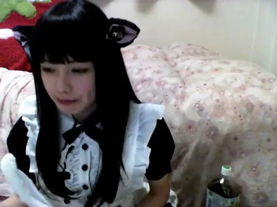 【ニコ生、ワダ、ゲストちゃん】ワダちゃんメイド服で放送2014/07/05【レア】