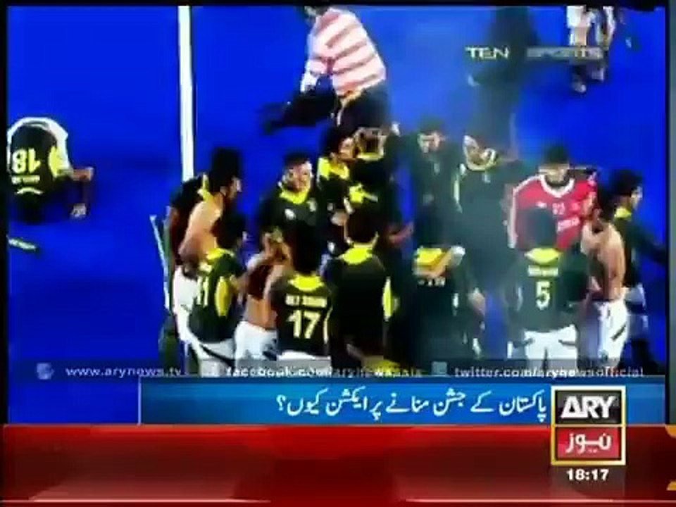 Ary News Headlines 15 December 2014-Why Pakistan alone criticized for celebrating its win