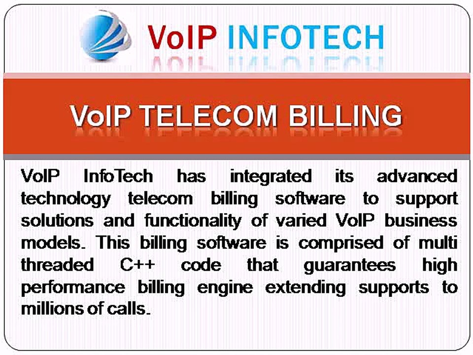 VoIP TELECOM BILLING