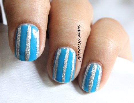 Winter Nail art - Beautiful snow nail art easy snow nail designs for winter