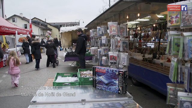 La caméra en balade - Le marché de Noel de Gland et Nyon (16 décembre 2014)