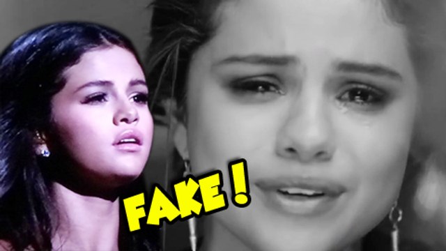 FAKE! Selena Gomez Emotional Justin Bieber AMA Performance 