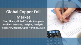 Global Copper Foil Market Segment Forecast 2018