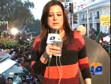 PTI Workers Attack on Geo News Van and Abuse Sana Mirza Anchor of Geo News