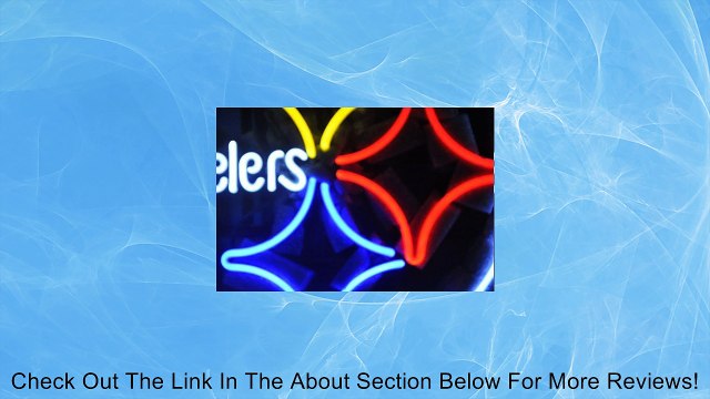 NFL Pittsburgh Steelers Football Beer Bar Neon Light Sign Real Glass Tube 19'x15'' Handcrafted Review