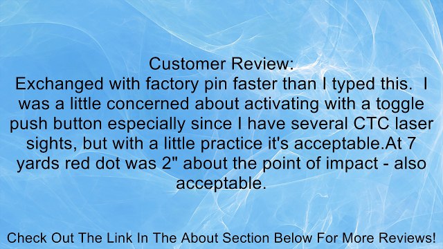 LaserLyte NAA-VM Laser Sight for Black Widow Pistol Review