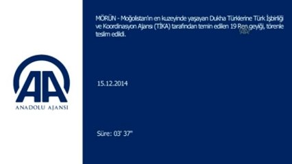 Dukha Türklerine Yeni Yıl Hediyesi Ren Geyiği