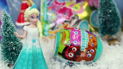 Download Video: FROZEN SURPRISE TOYS Elsa Anna Magic Clip Dolls Shopkins Kinder Surprise Eggs Minecraft Blind Bags