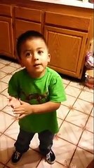 3 years old boy arguing with his mum. So Cute!