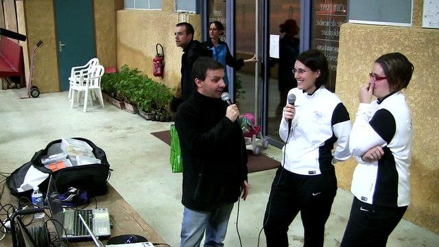 Interviews Fabienne Tomatis et Sabine Longefay, La Beaujolaise contre Digoin, Sport Boules, J5 Elite 2014 2015