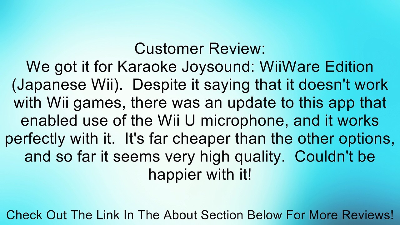 Wii U Microphone Review