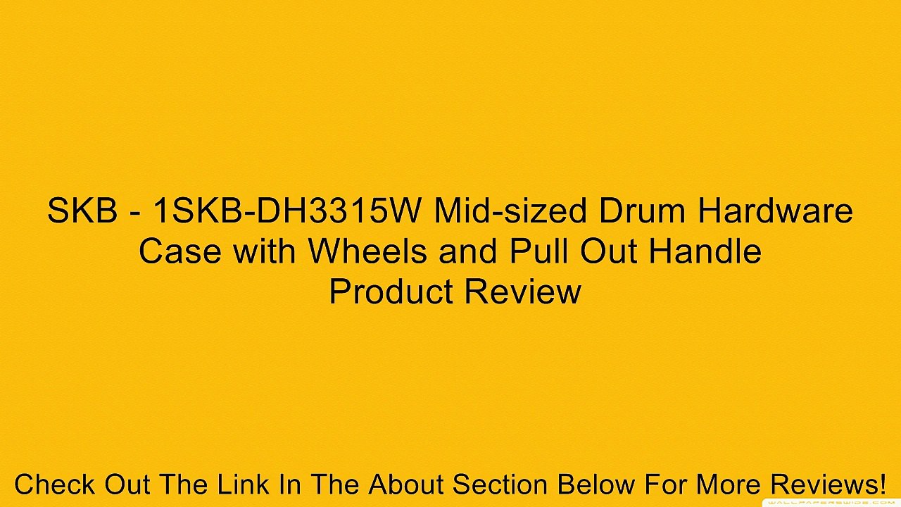 SKB - 1SKB-DH3315W Mid-sized Drum Hardware Case with Wheels and Pull Out Handle Review