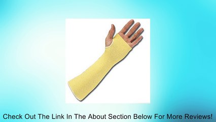 Kevlar Sleeve, Cut/Burn Resistant, 14", Yellow, Thumbhole, ONE, RKDS14TH Review