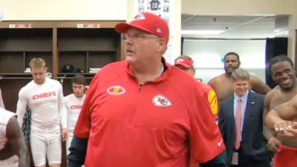 Chiefs celebrate win over AFC West rival