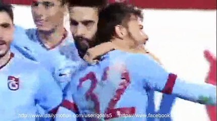 S Yilmaz Goal Trabzonspor vs Rizespor 3-2 Turkish super league 15-12-2014