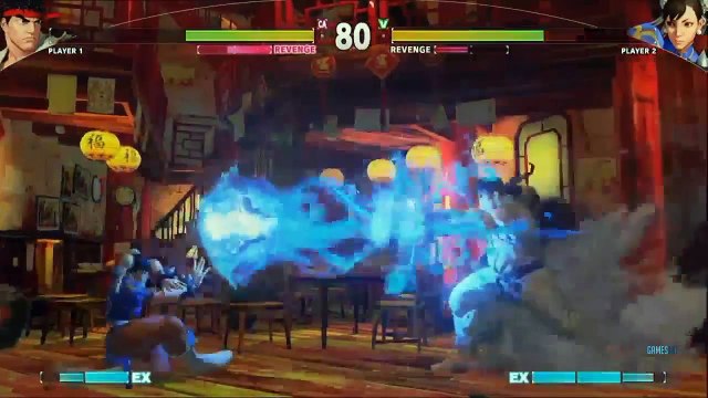 Street Fighter V Gameplay Full Match - Ryu vs Chun Li