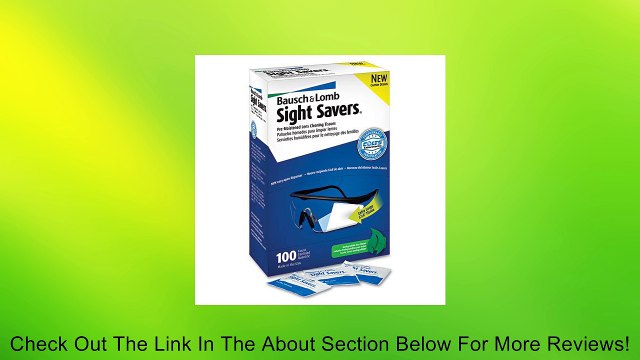 BAL8574GM - Bausch Lomb 8574GM Sight Savers Premoistened Lens Cleaning Tissues Review