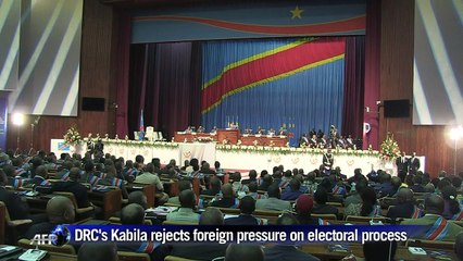 DR Congo's Kabila rejects foreign pressure on electoral process