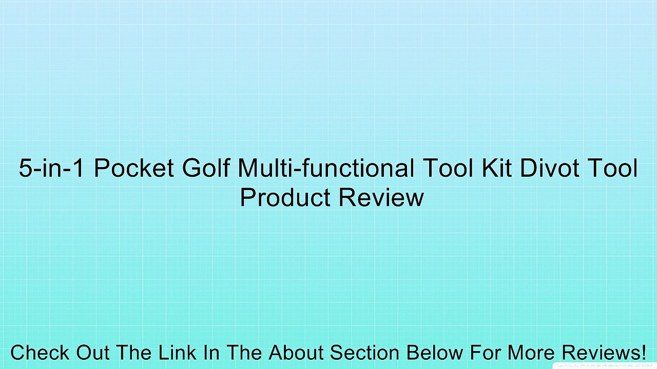 5-in-1 Pocket Golf Multi-functional Tool Kit Divot Tool Review