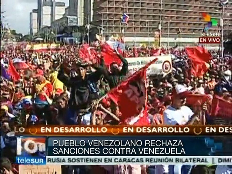 Venezolanos rechazan sanciones de EE.UU.