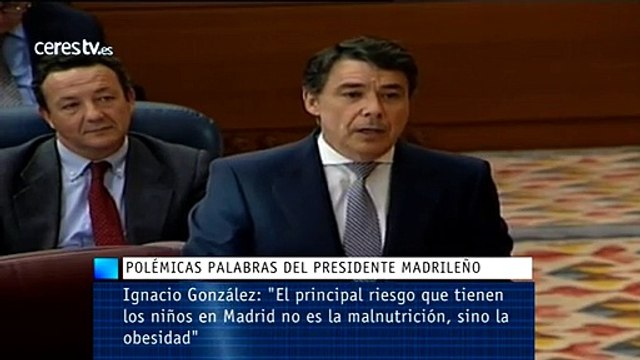Ignacio González: El principal riesgo que tienen los niños no es la desnutrición sino la obesidad