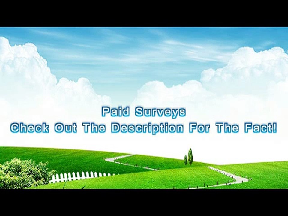 Paid Surveys! Get Paid Taking Surveys At Home! Work From Home Jobs! How To Make Money Online Fast