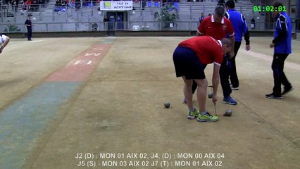 Quatrième tour 1 sur 2, Montélimar contre Aix-les-Bains, Sport Boules, J7 Elite 2014 2015