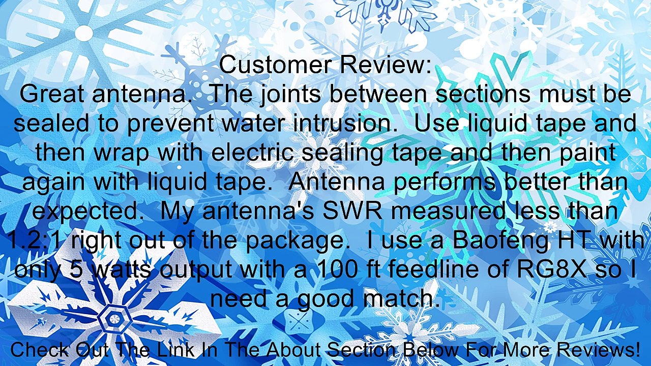NEW Amateur Ham Radio Workman UVS-300 144 / 440 MHz Dual Band Base Antenna Review