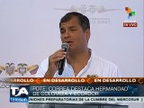 Correa menciona logros y desafíos conjuntos Ecuador-Colombia