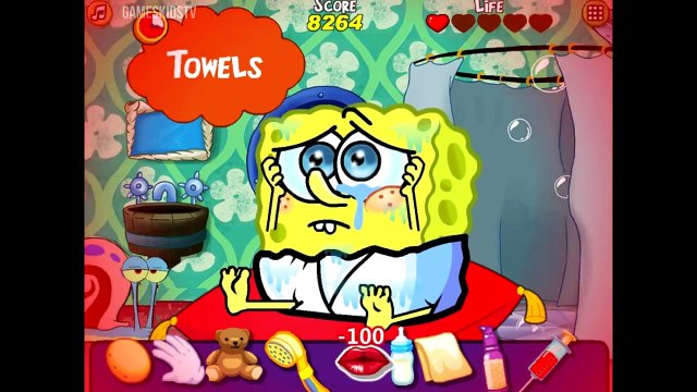 Children Cartoons Games Compilation - Baby SpongeBob SquarePants, Baby Bathing Game, Frozen