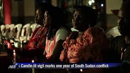 Candle-lit vigil marks one-year of South Sudan conflict