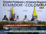 Ecuador reitera respaldo para acabar con la violencia en Colombia