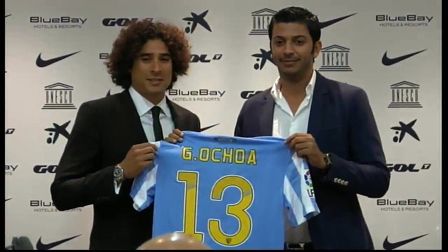 Presentacion Guillermo Ochoa con el Malaga - 01-08-2014