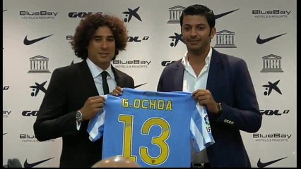 Presentacion Guillermo Ochoa con el Malaga - 01-08-2014